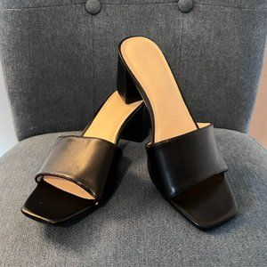 Black Block Heel Size 9